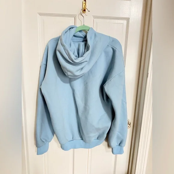 Comfrt Signature Astro Light Blue Cozy Hoodie & Jogger Set Size M - Picture 9 of 11